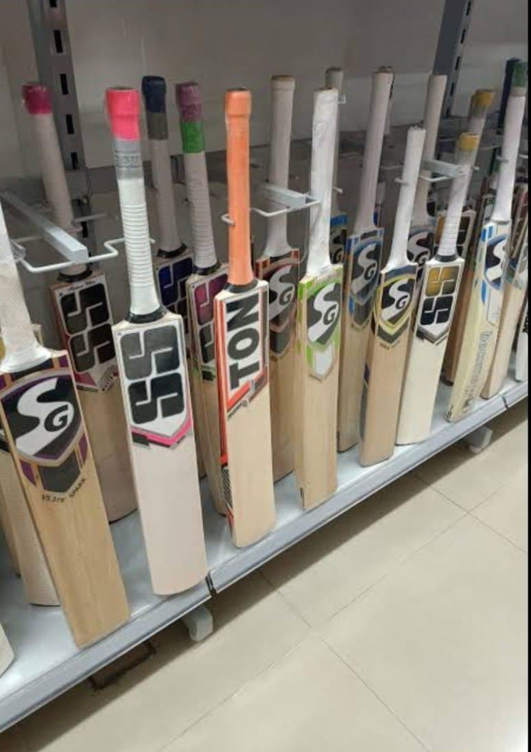 Cricket gear on display