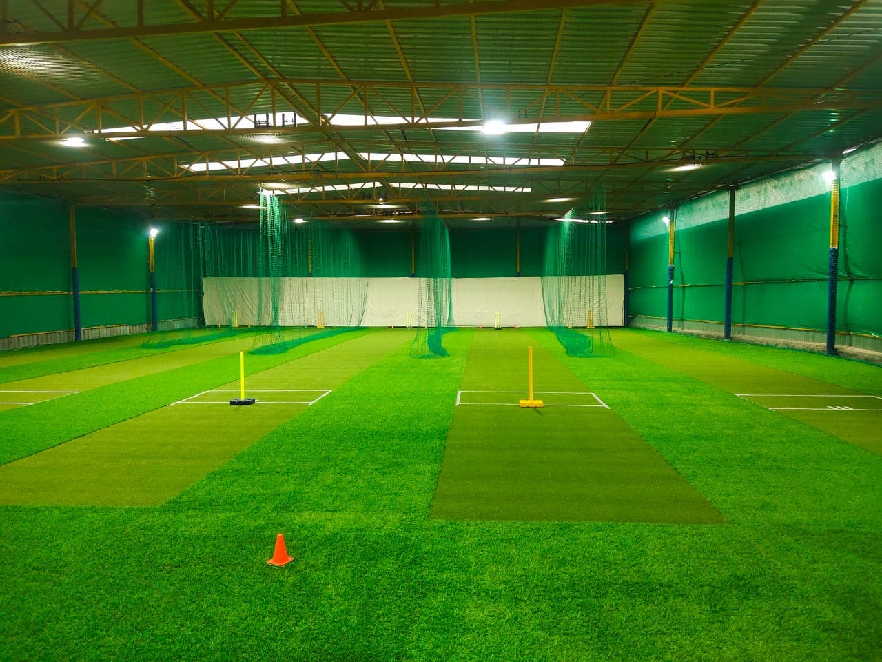 Indoor cricket training nets