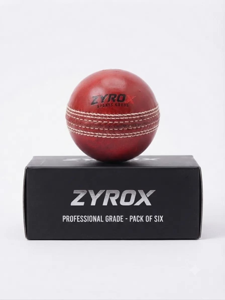 Zyrox Professional Grade Cricket Ball (Pack of 6)